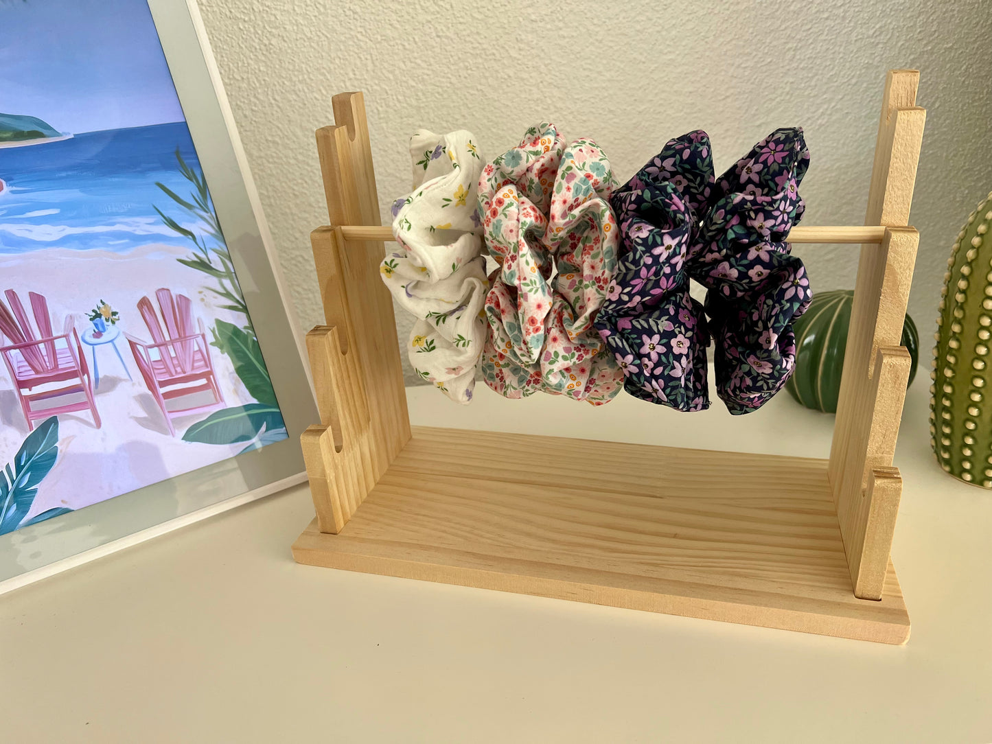 XXL Scrunchie Flower Violet