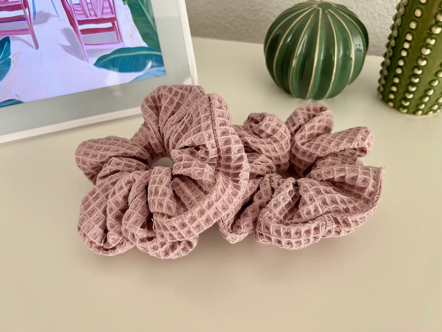 XXL Scrunchie Waffle Rose