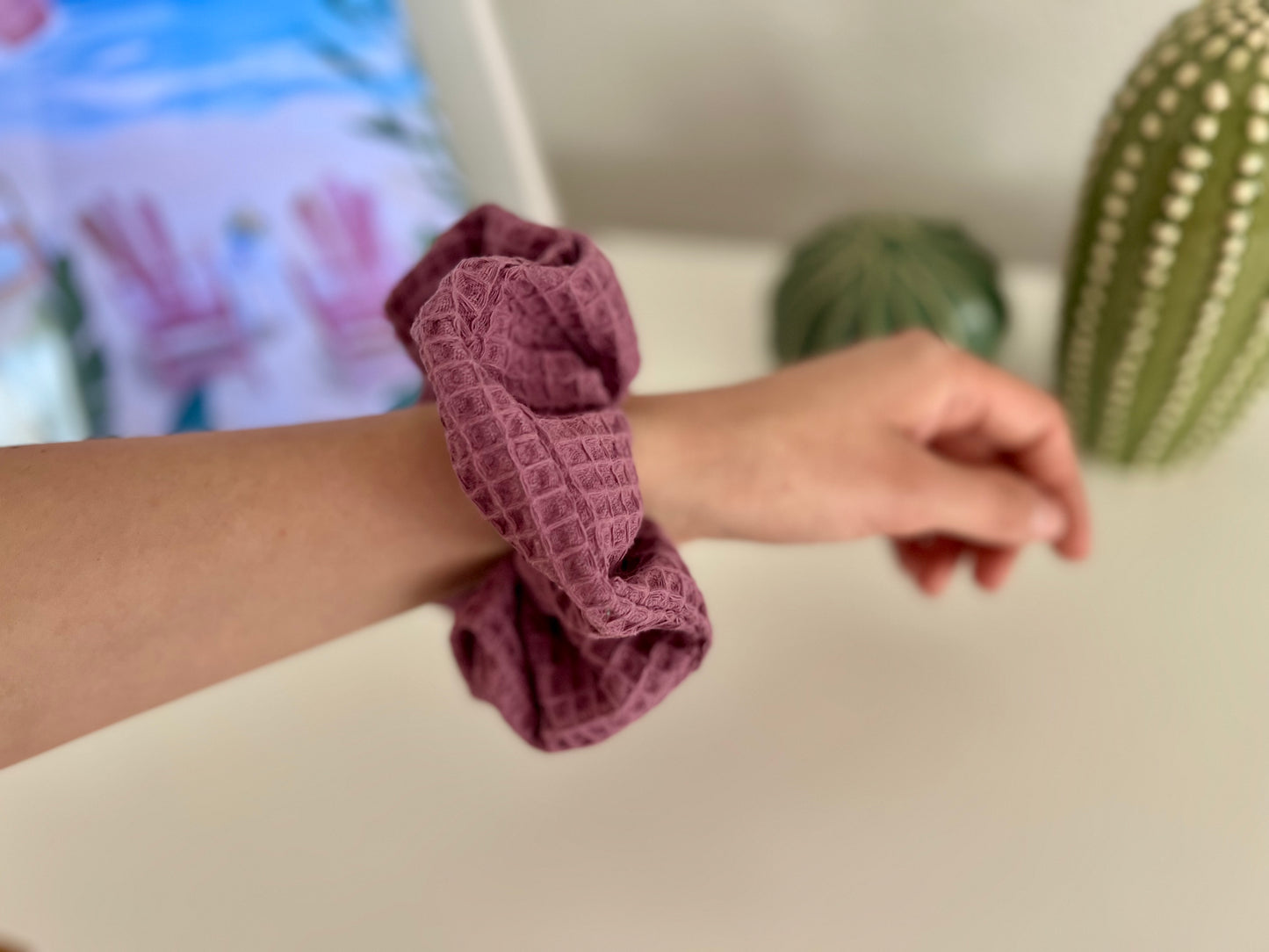 XXL Scrunchie Waffle Violet