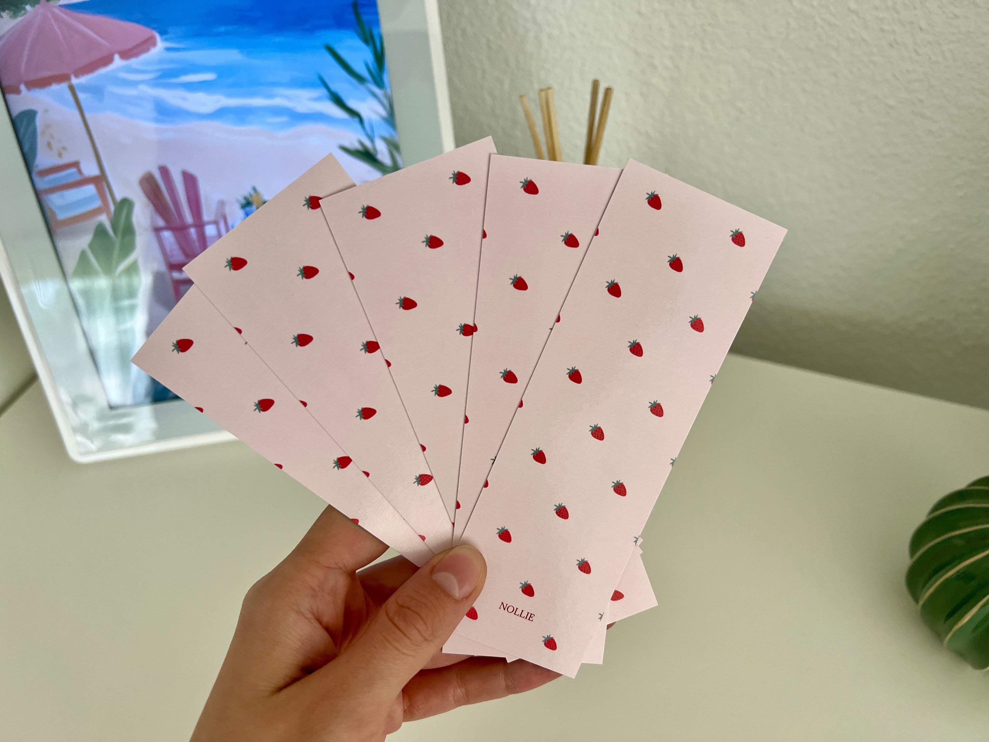 Cute Bookmark: Strawberry