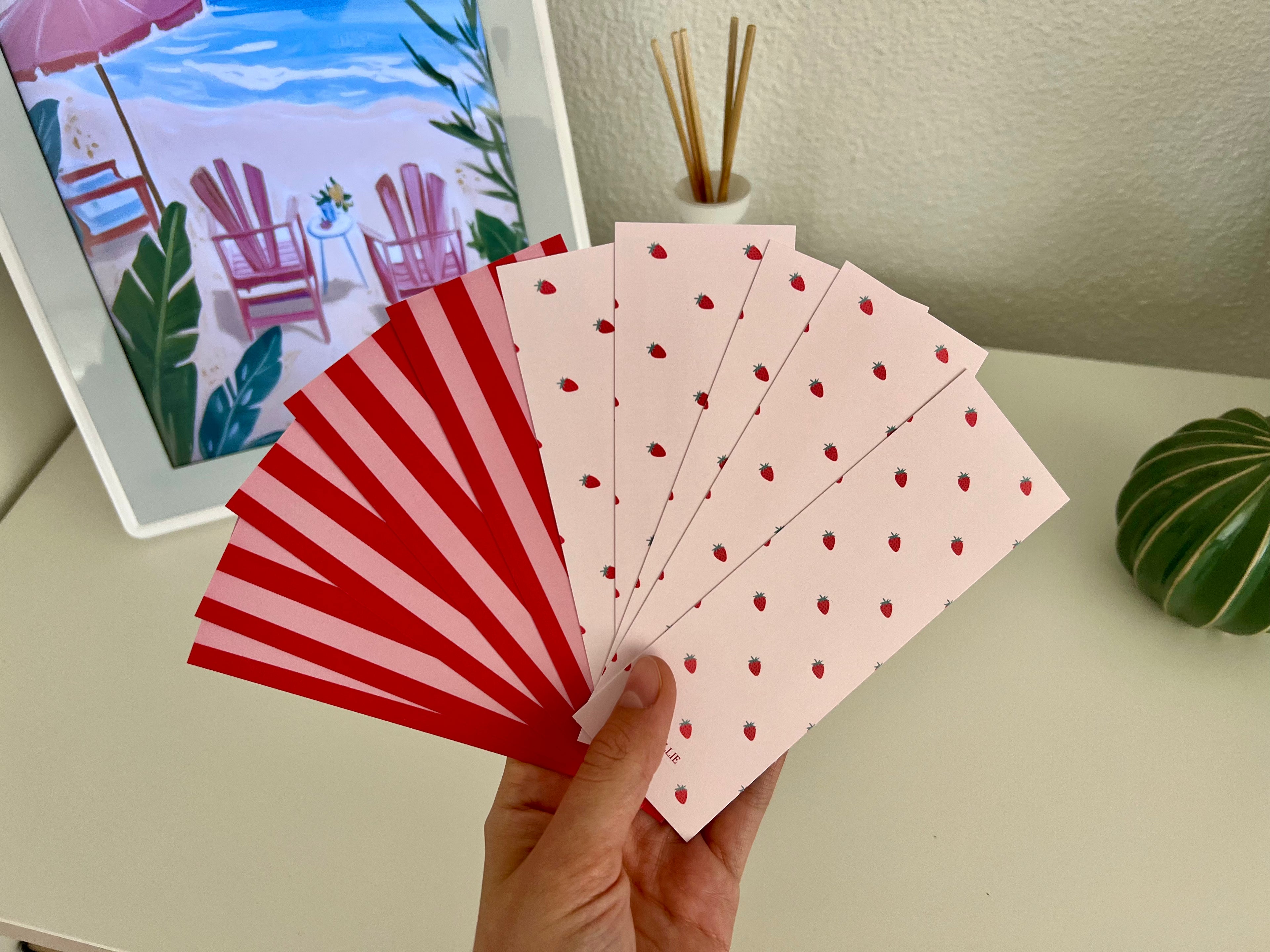 Cute Bookmark: Strawberry