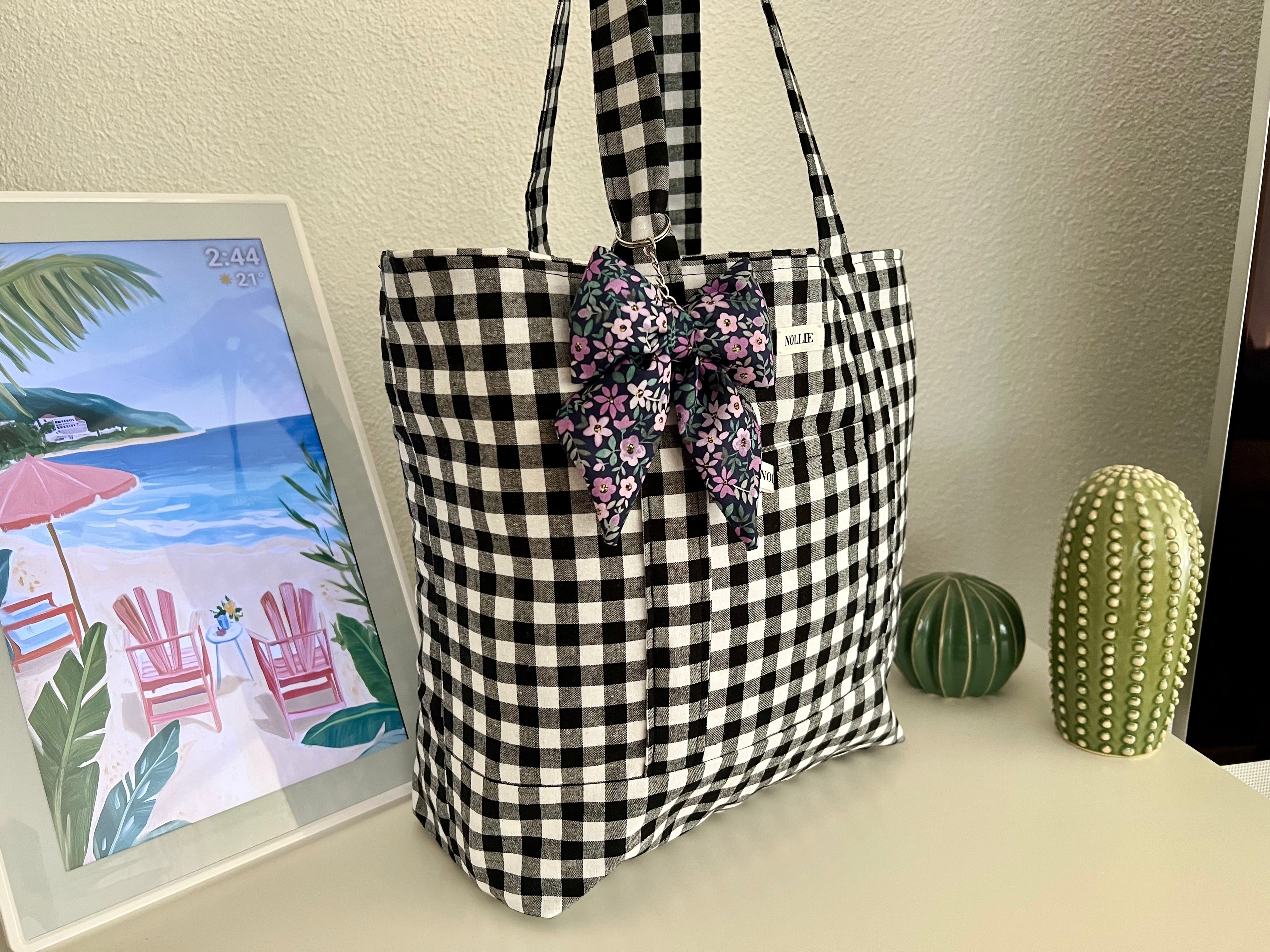 Bow Keychain Flower Violet