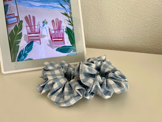 XXL Scrunchie Gingham Blue