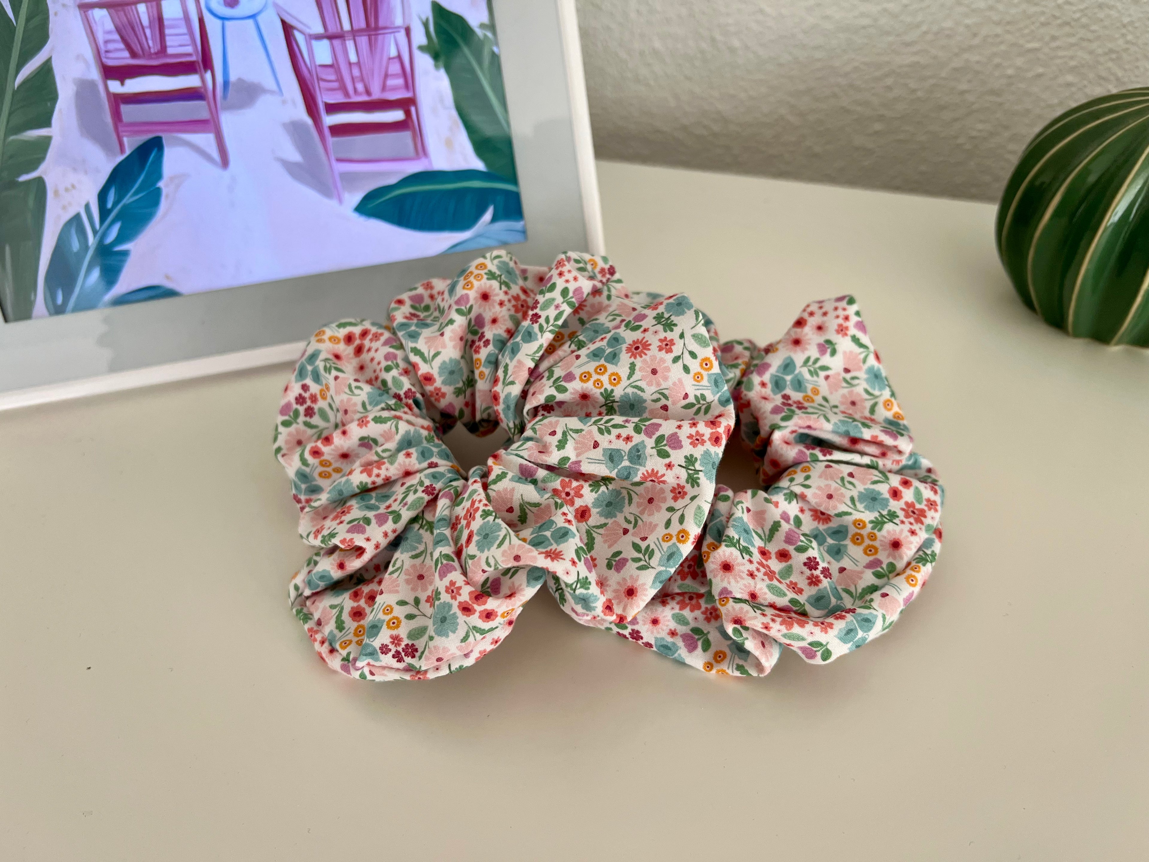 XL Scrunchie Flower Pink