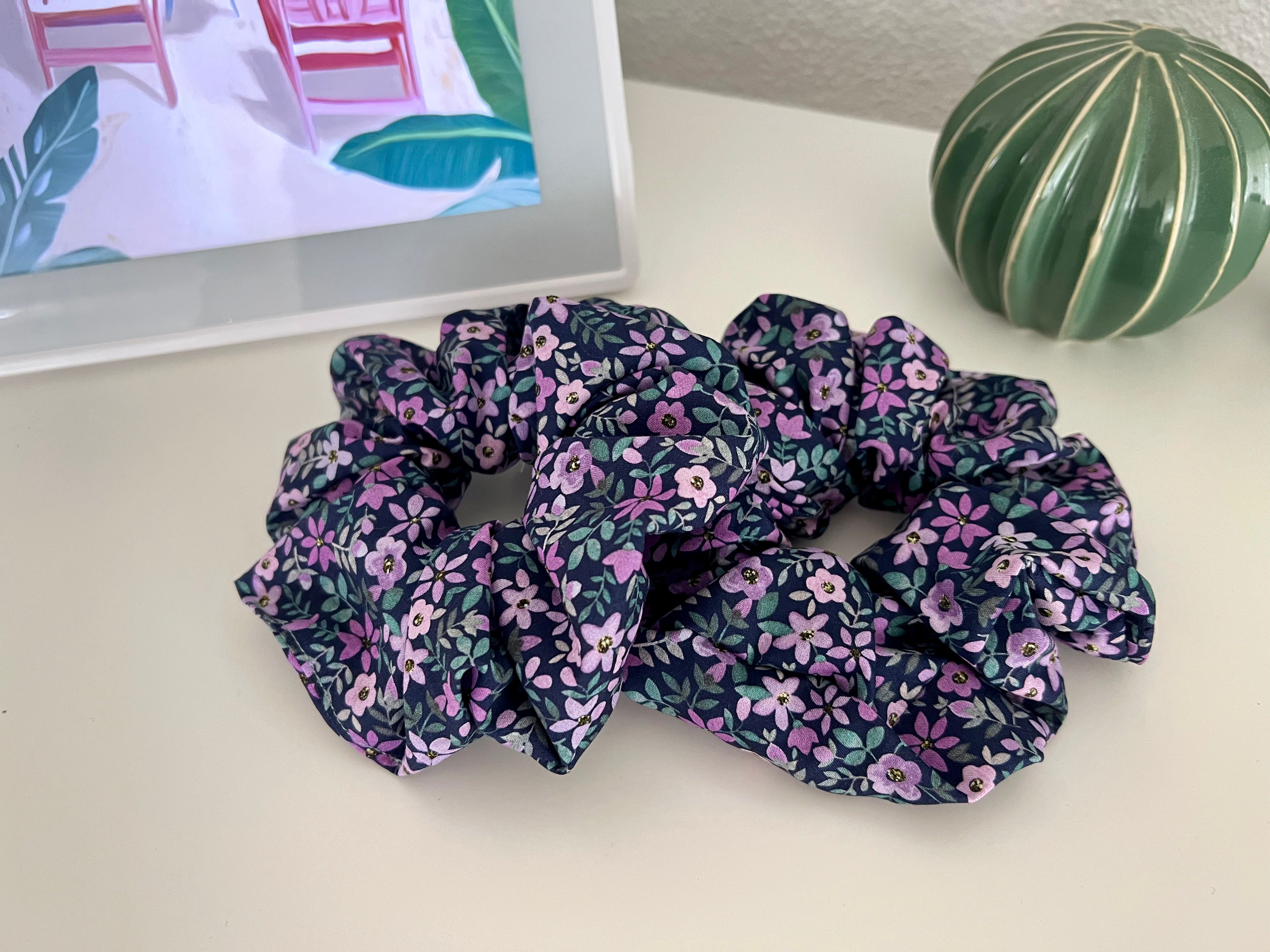 XL Scrunchie Flower Violet