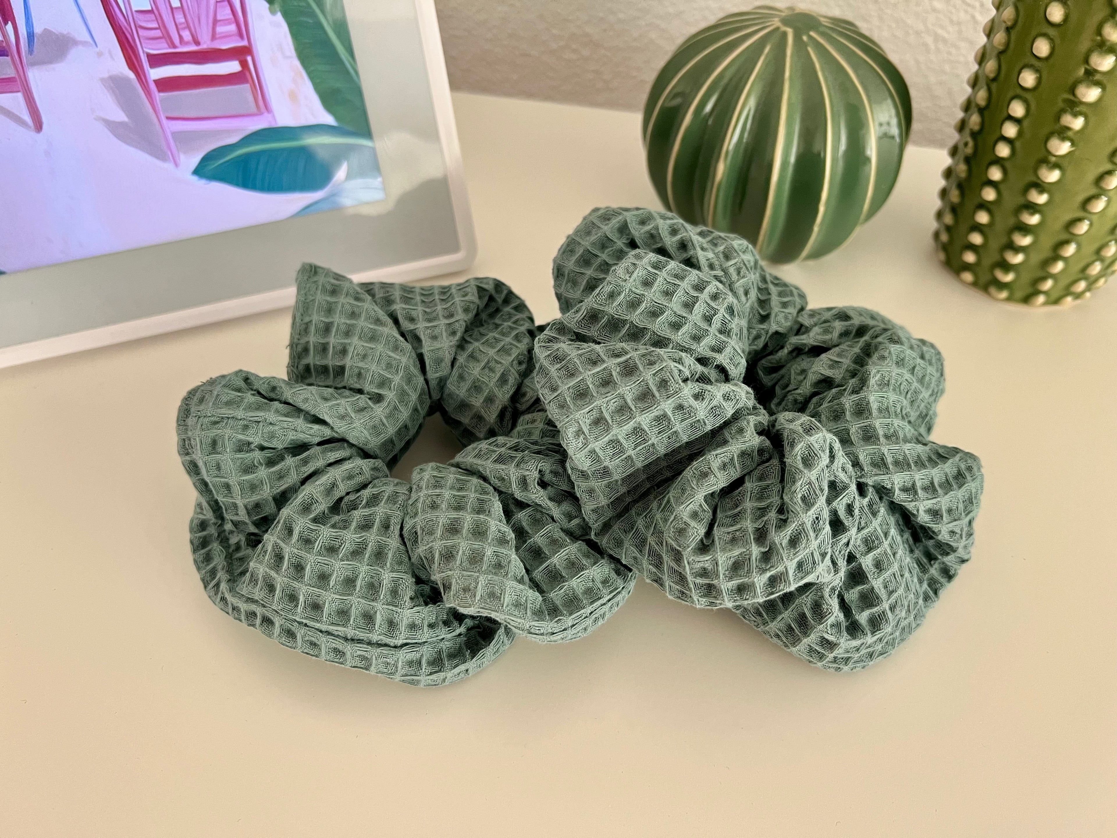 XL Scrunchie Waffle Mint