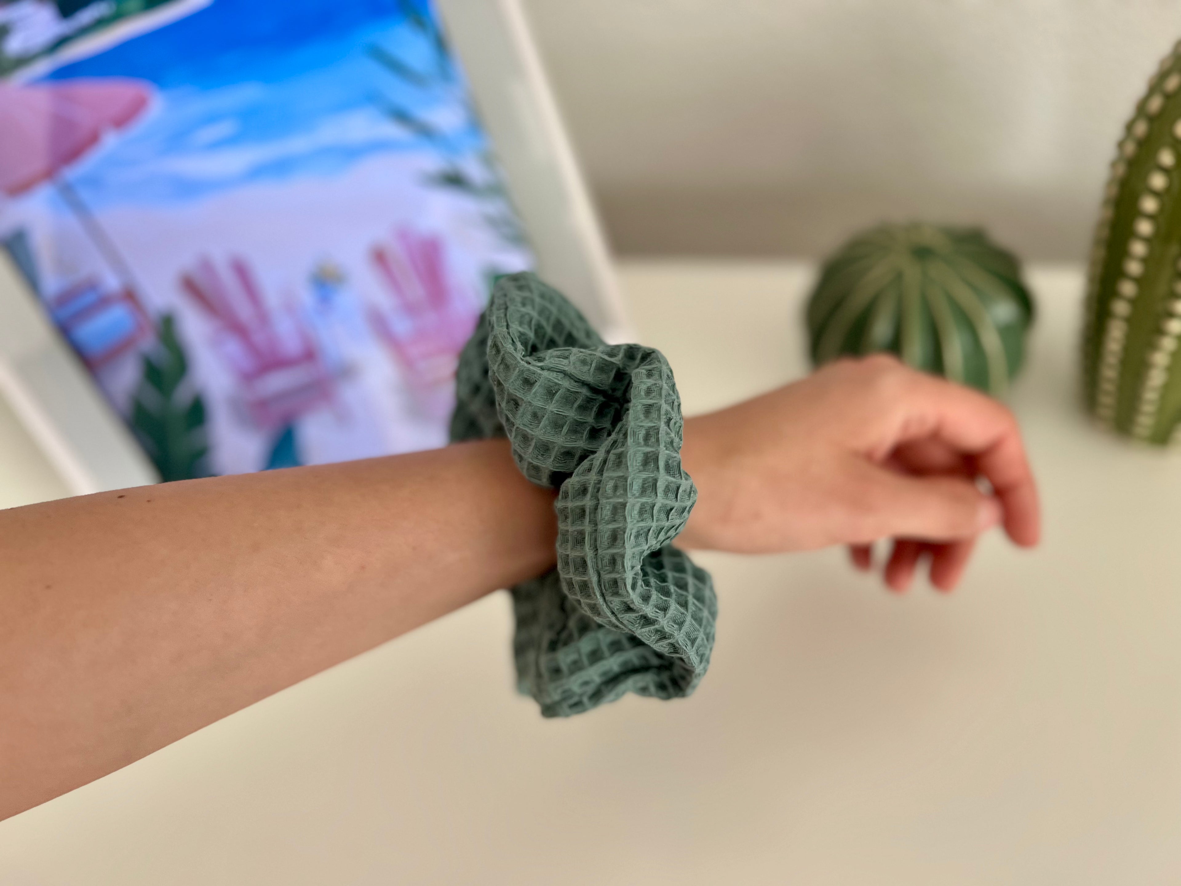 XL Scrunchie Waffle Mint
