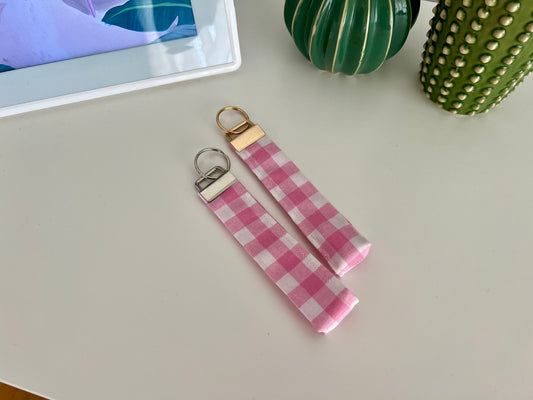 Wristlet Gingham Pink