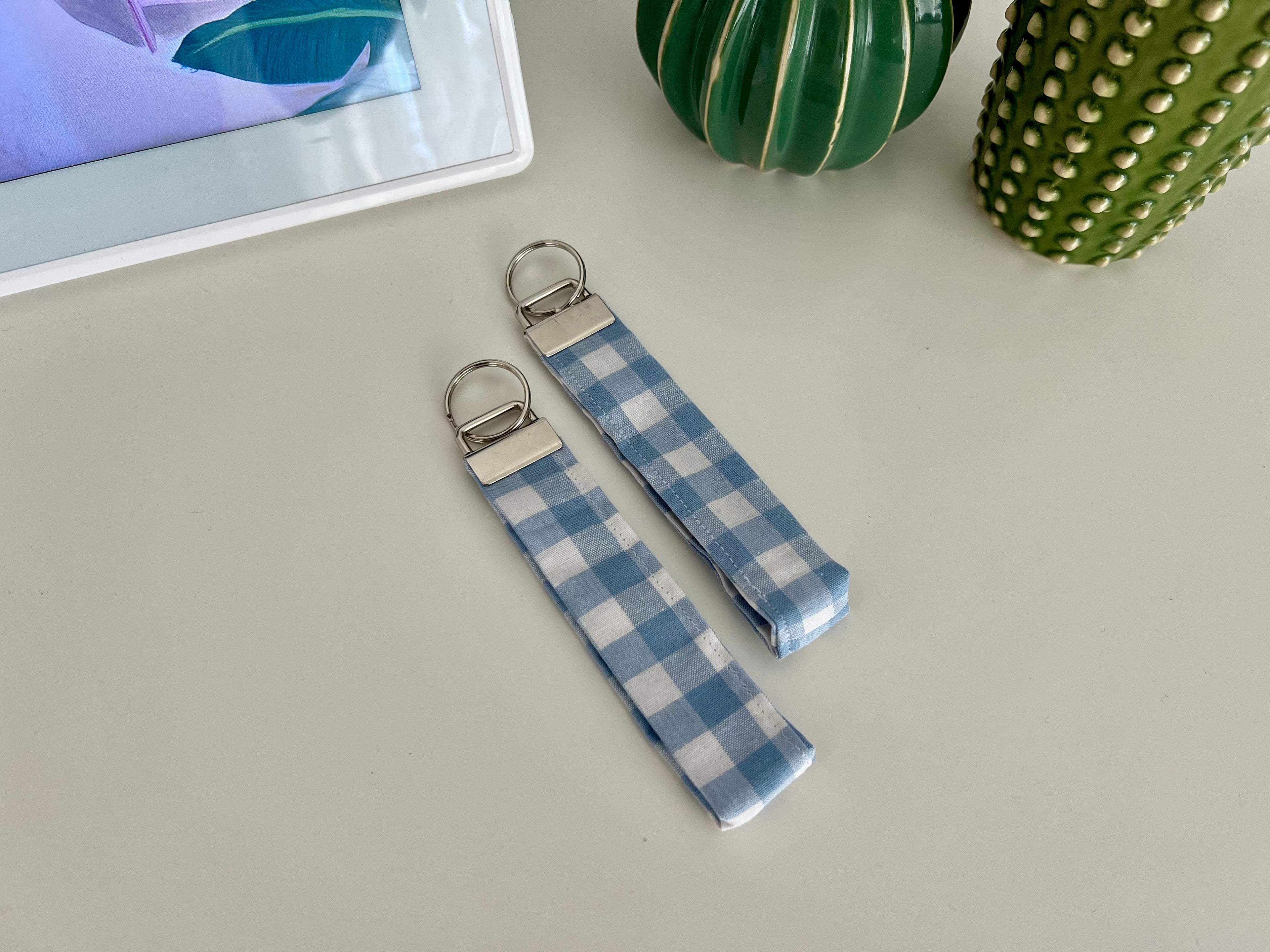 Wristlet Gingham Blue