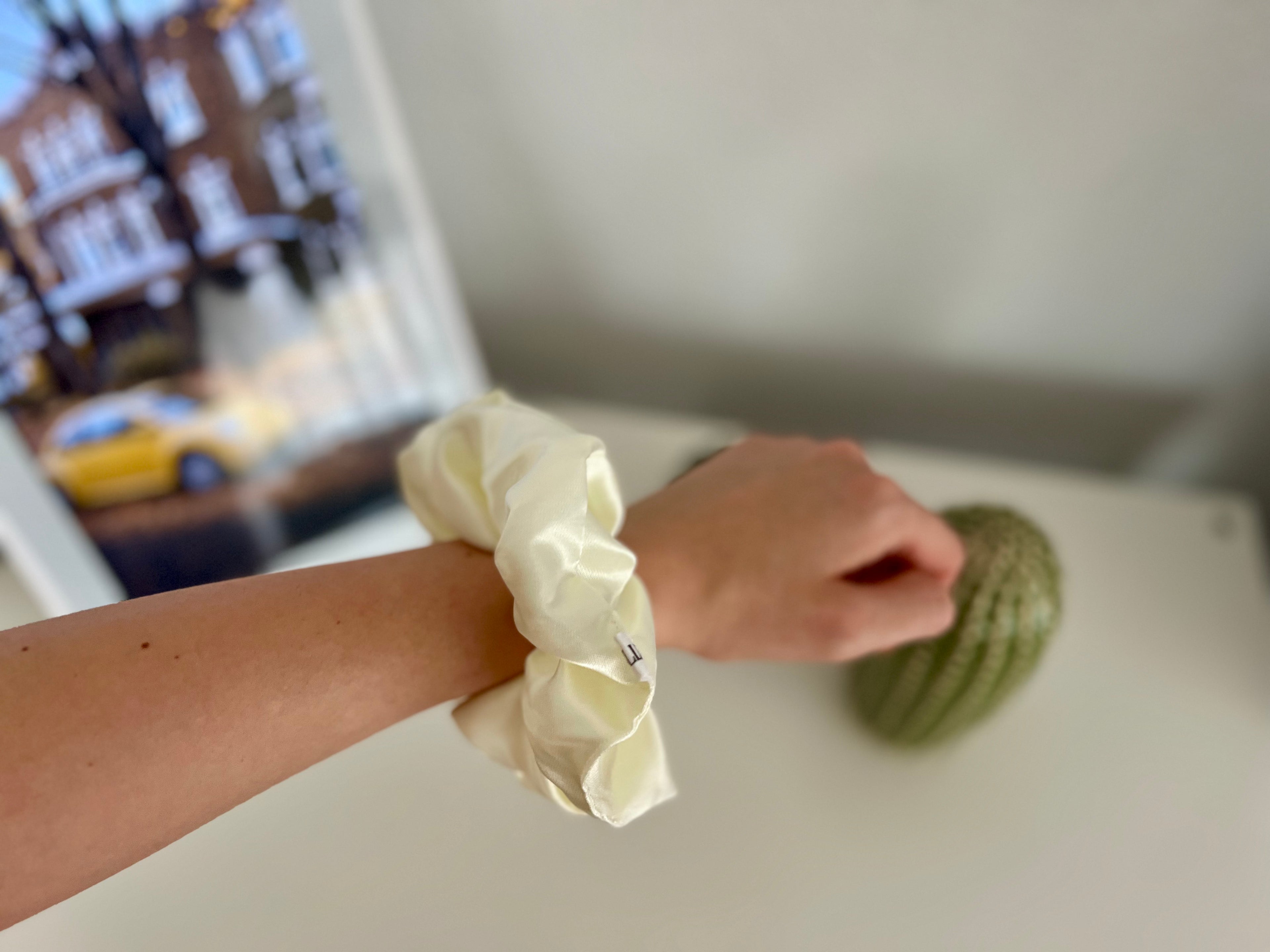 Xl Scrunchie Satin Champagner