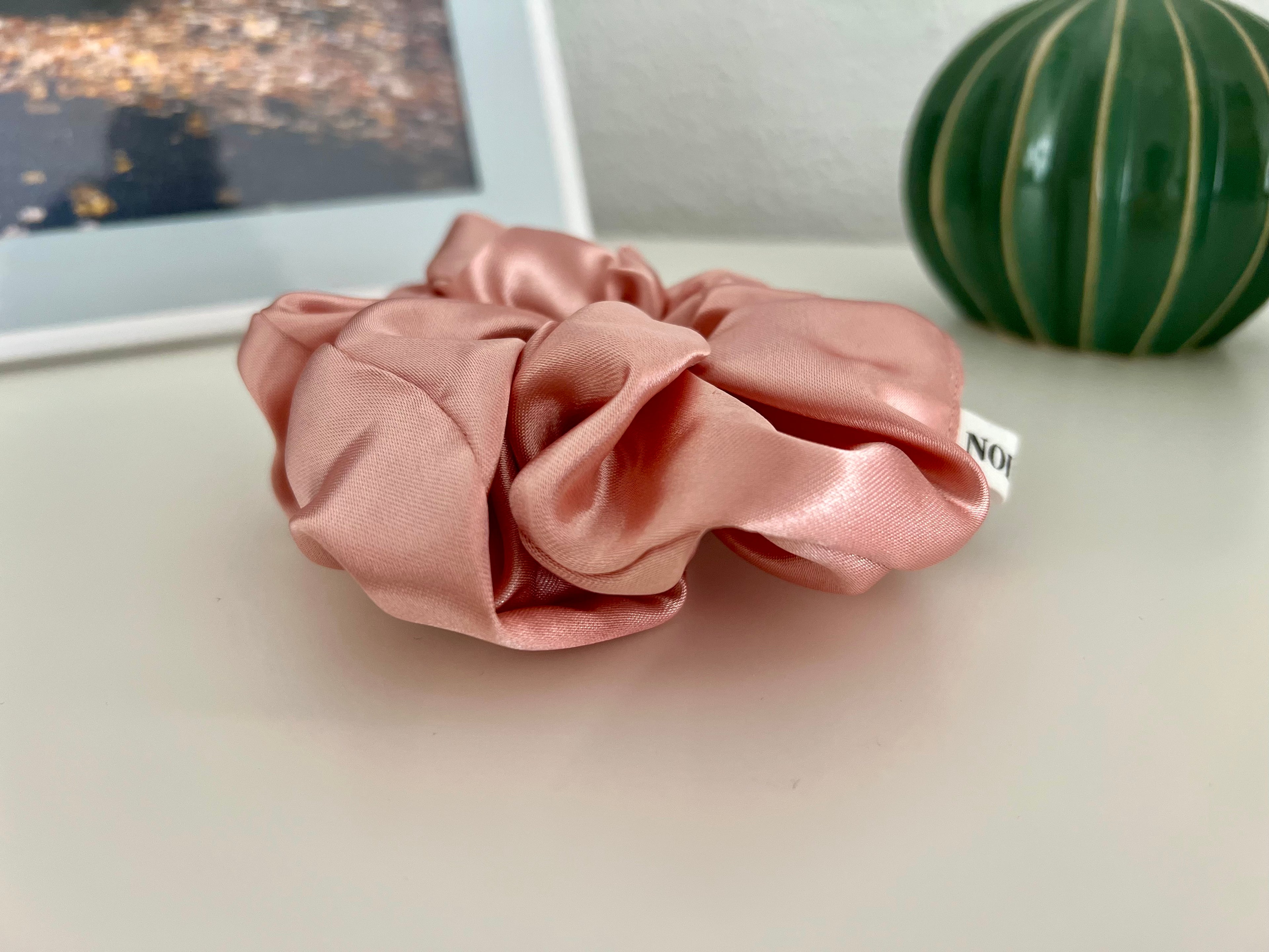 XL Scrunchie Satin Rose