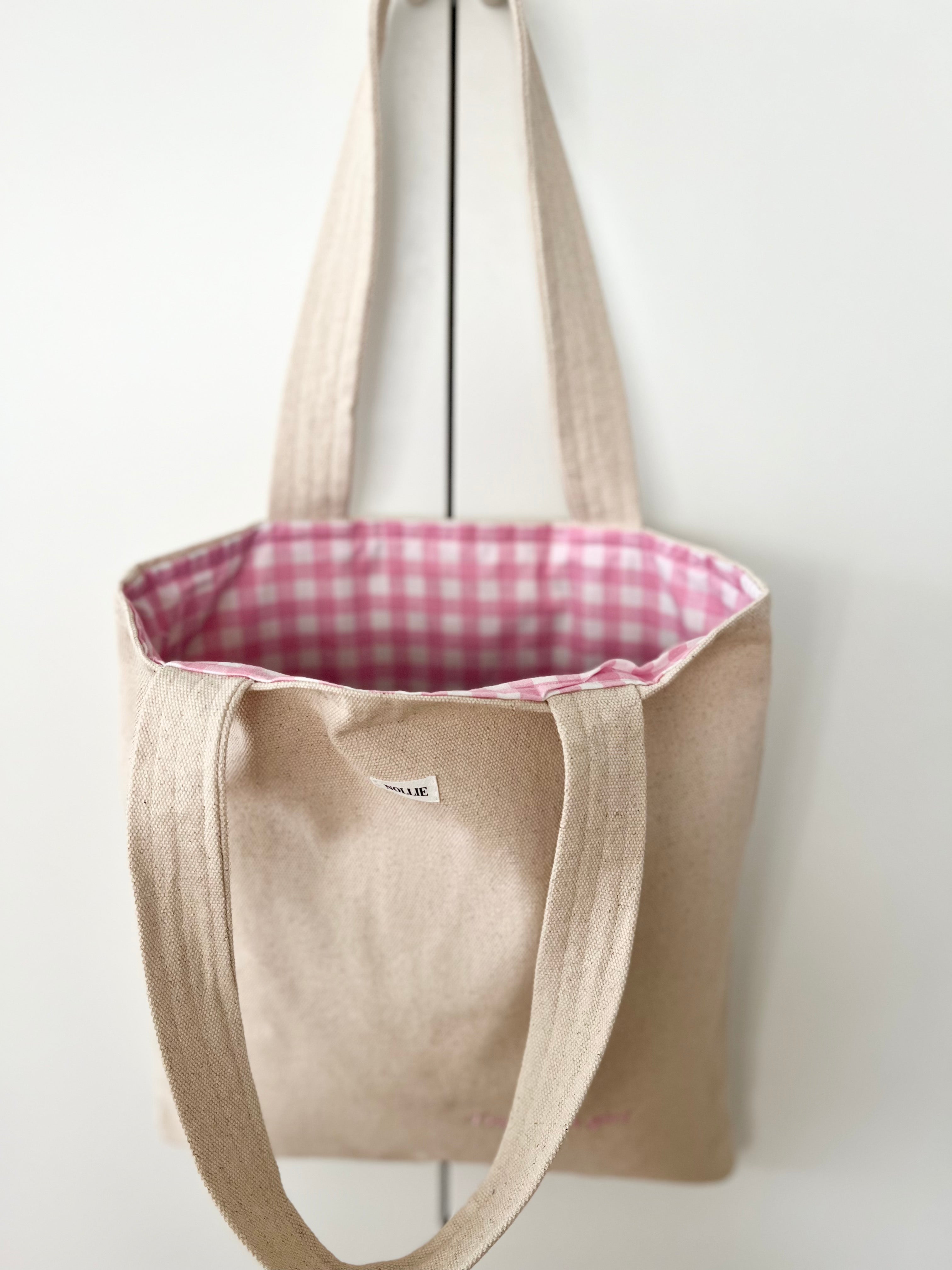 Embroidered Tote Bag " I'm just a girl "