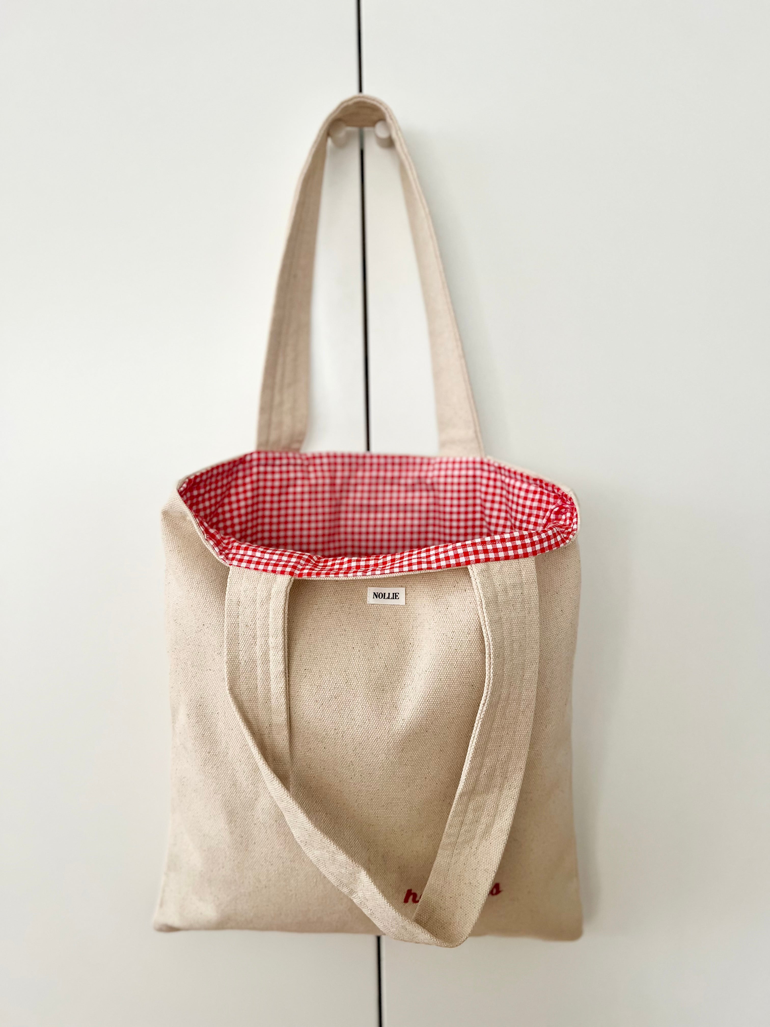 Embroidered Tote Bag " Hot mess "